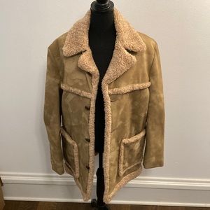 Vintage Fingerhut Fashions Suede Coat Sz. 42